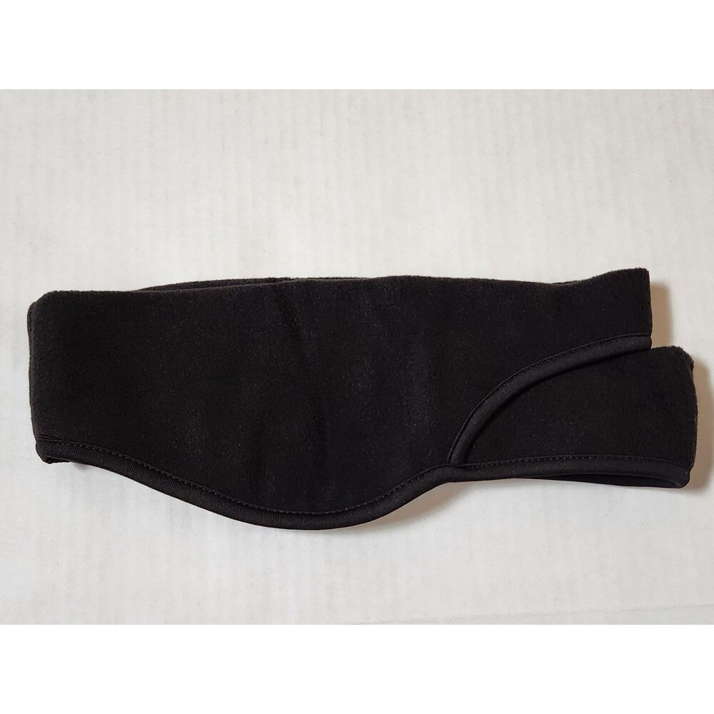 Fleece Ear Cover Insert Headband‑Style Wrap Black